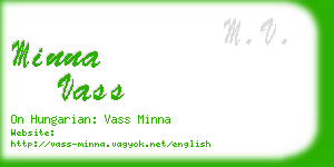 minna vass business card